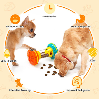 BoYoYo Interactive Dog Puzzle Toys for Boredom, Dogs Enrichment Toy to Keep Them Busy, Treat Dispensing Slow Feeder