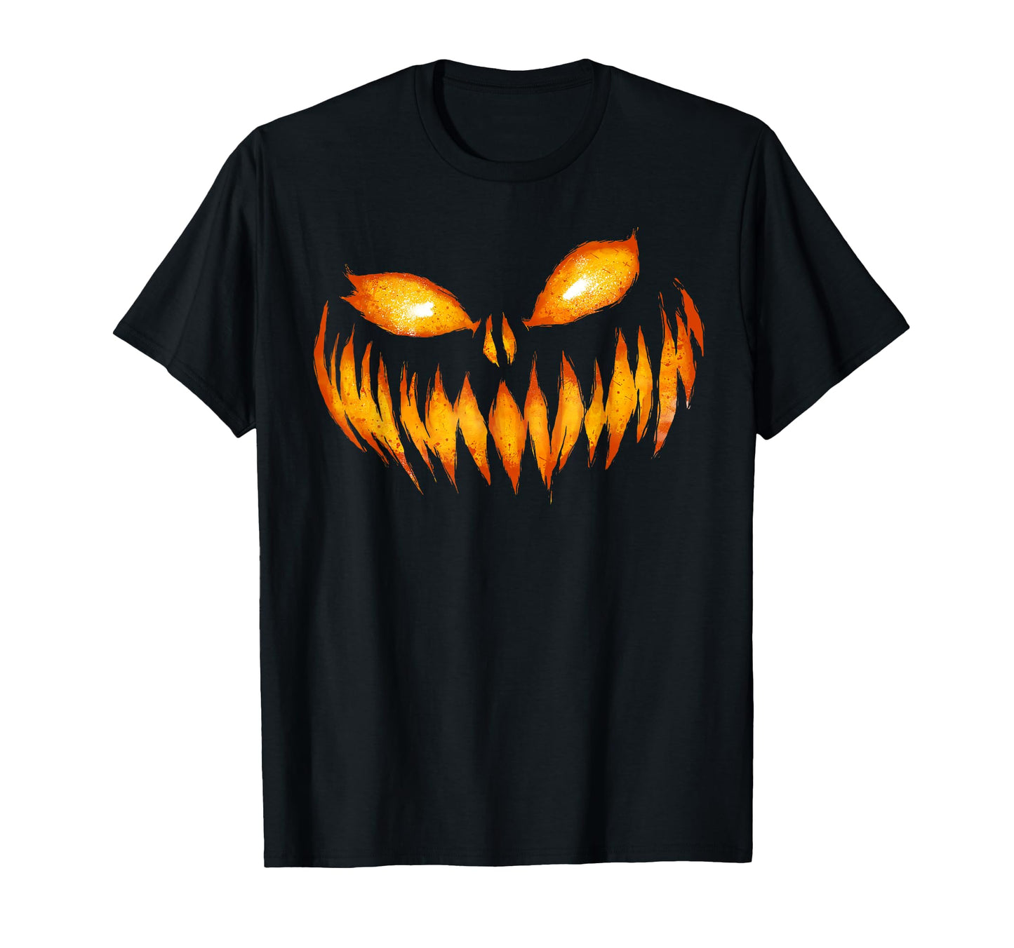 Jack O Lantern Scary Carved Pumpkin Face Halloween Costume T-Shirt