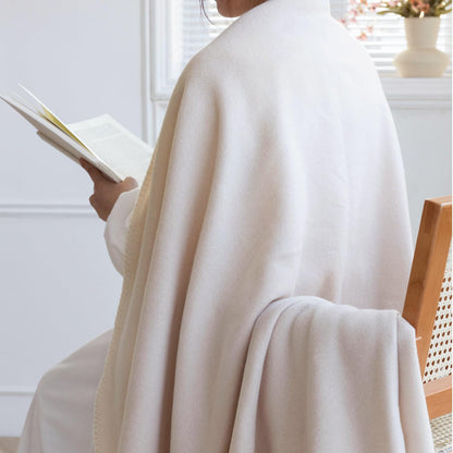 CAI TENG Fleece Throw Blankets 6 Pack Bulk Lightweight Warm Soft 50 x 60 in Kids Blanket Picnic Cozy Fleece Fabric Microfiber Small Blanket for Bed Sofa Office Travel Beige