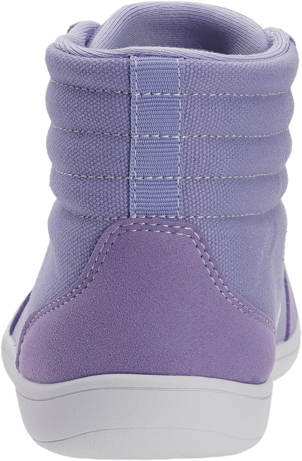 WHITIN Women's Wide High Top Zero Drop Barefoot Shoes Minimalist Fashion Sneakers Size 5.5W Casual Canvas Trainer Walking Lifting Gym Purple 36