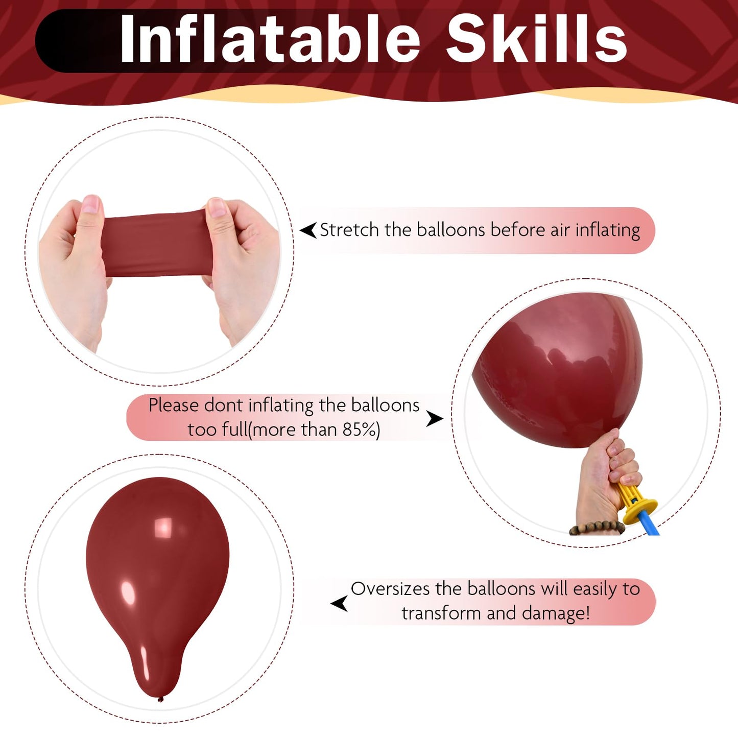 HILAVO Black Burgundy Gold Balloons 12 Inch Burgundy Maroon Red Black Metallic Gold Latex Confetti Balloon for Kids Graduation Birthday Baby Shower Party Decoration