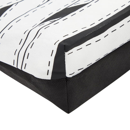 BLUE PANDA Halloween Tote Bags - 15 x 16 in, Black & White Canvas, Pack of 12 - Reusable Mummy-Print Trick-or-Treat Goodie Bag for Party Favors