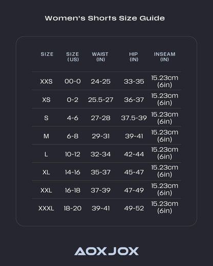 Aoxjox Trinity Workout Biker Shorts for Women Tummy Control High Waisted Exercise Athletic Gym Running Yoga Short 6" (Black, Medium)