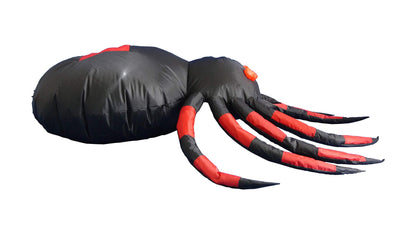 4 Foot Wide Halloween Inflatable Black Spider Yard Decoration