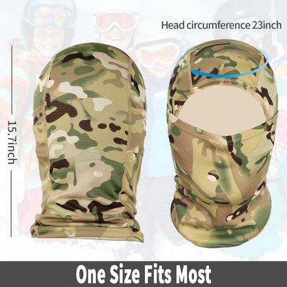 Achiou Ski Mask for Men Women, Summer Balaclava Face Mask, Shiesty Mask UV Protector Lightweight for Motorcycle Snowboard