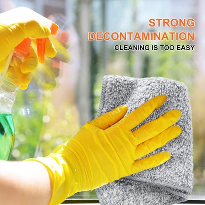 HAOBAOBEI Kitchen Cloth Dish Towels (12 Pack), Premium Dishcloths, Super Absorbent Microfiber Cleaning Cloth, Nonstick Oil Washable Fast Drying Dish Rags for Washing Dishes (Grey)