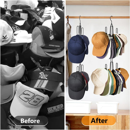 Hat Hangers for Closet, Stainless Steel Hat Organizer, Hat Racks for Baseball Caps, Cap Organizer for Baseball Caps, 1 Pack Brand: NANATI