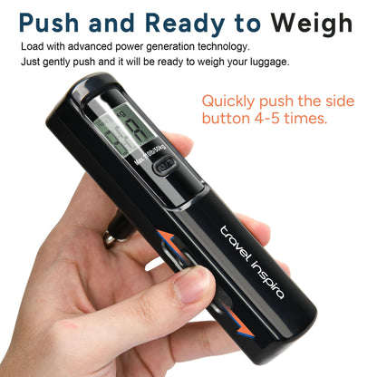 Battery-Free Luggage Scale, Suitcase Scale for Travel, 110 lbs/50 kg, Portable Handheld Weight Scale, No Batteries Needed