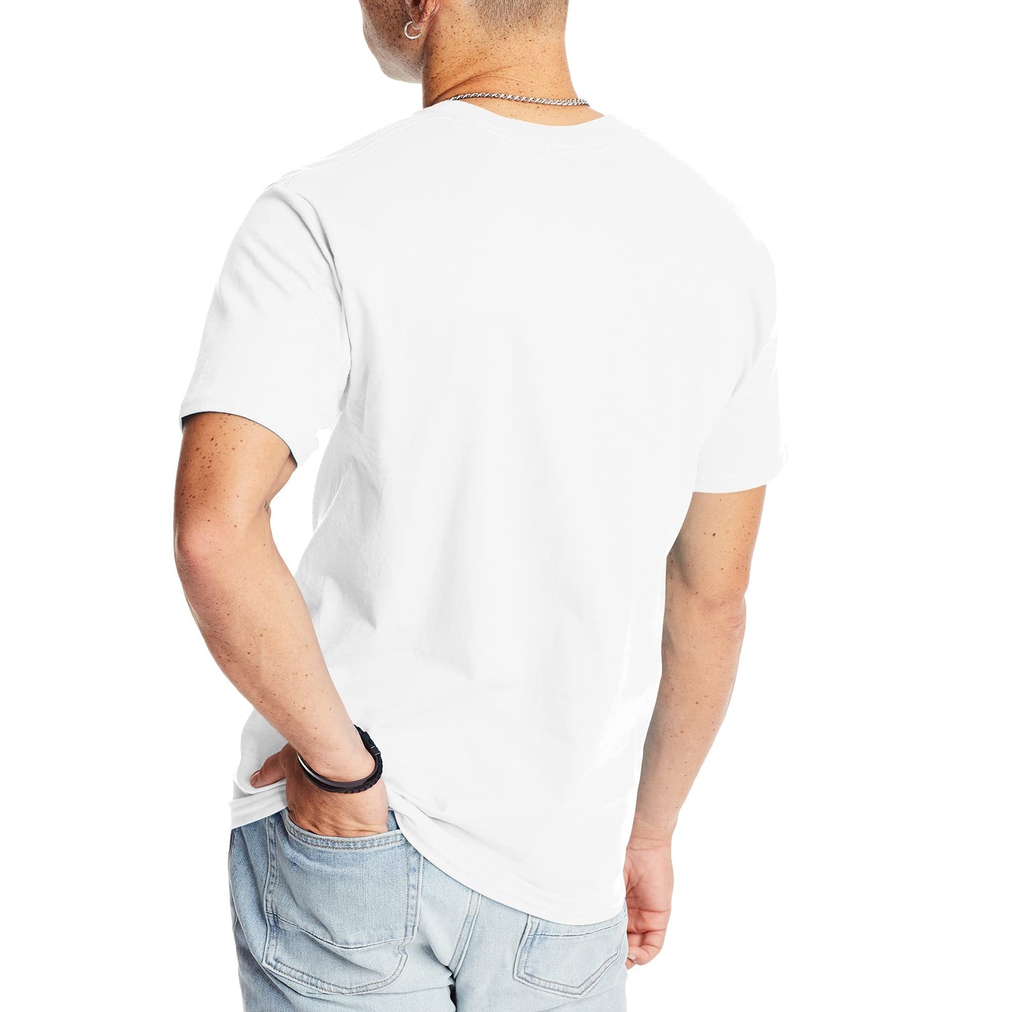 Hanes Mens Beefyt T-shirt, Heavyweight Cotton Crewneck Tee, 1 Or 2 Pack, Available In Tall Sizes Fashion-t-shirts, White - 1 Pack, Medium US