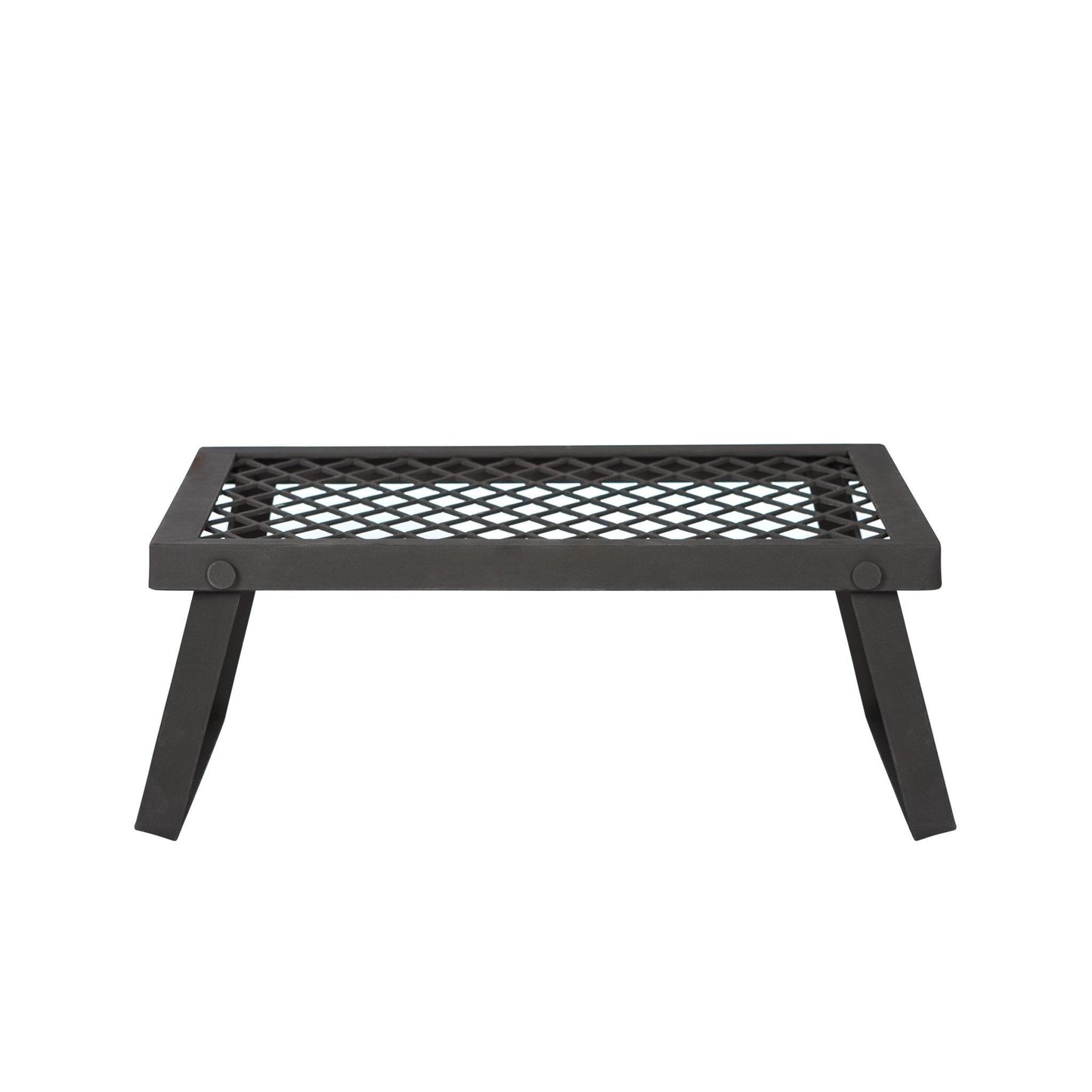 Amazon Basics Heavy-Duty Portable Camping Grill Grate for Campfire Cooking, Black