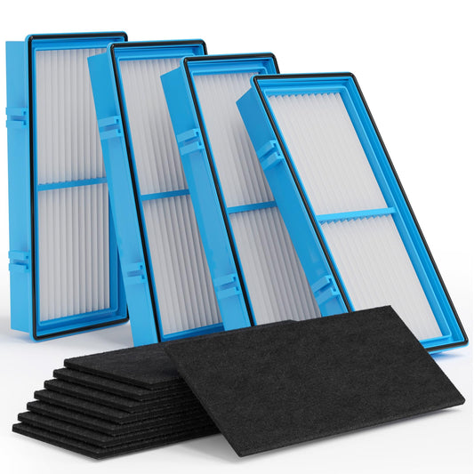 Aer1 Filter Replacement for Holmes Air Puri-fiers, 4 True HEPA Filters + 8 Carbon Booster Filters, HAPF30AT