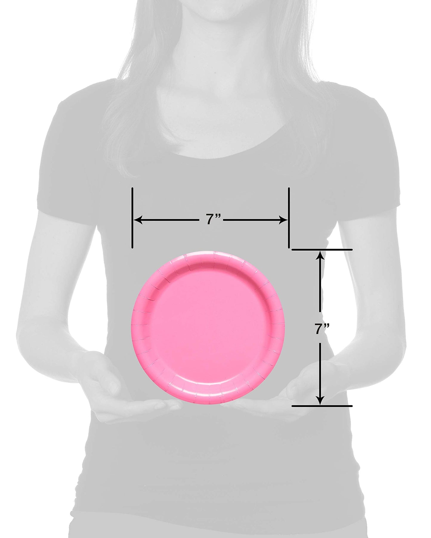 American Greetings 50-Count 7 in. x 7 in. Rainbow Paper Dessert Plates