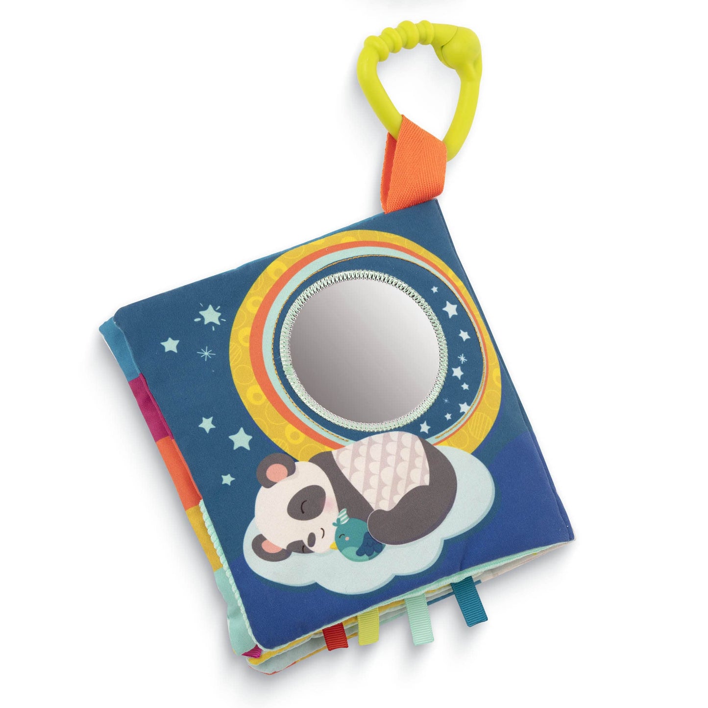 B. toys- B. baby – Interactive Soft Baby Book – Rainbow Sunshine- Baby Developmental toy- Cloth Book for Babies – Sensory Features – 6 Months +