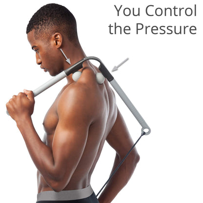 Body Back AccuMassage - Dual Pressure Point Massage Tool & Massage Hammer - 2 in 1 Design - Shiatsu Neck Massager Tool, Golf Ball Percussion Massager for Deep Tissue