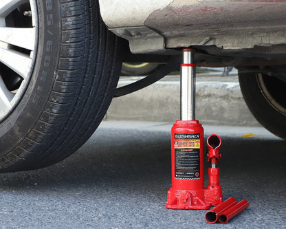 BAOSHISHAN 3 Ton Double Ram Bottle Jack 6-1/2" to 16-1/2" Lifting Range Portable Hydraulic Bottle Jack with Carrying Case