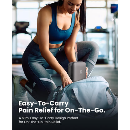 BOB AND BRAD Q2 Plus Mini Massage Gun with Heat, Pocket-Sized Heated Deep Tissue Massager Gun, Portable Percussion Muscle Massager Gun, Ultra Small & Quiet Muscle Massage Gun, FSA and HSA Eligible