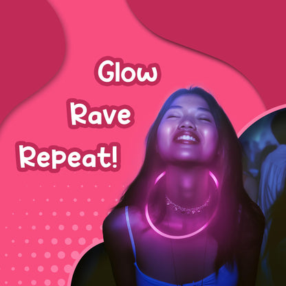 Windy City Novelties 22" Glow Stick Necklaces - 50 Pack (Pink)