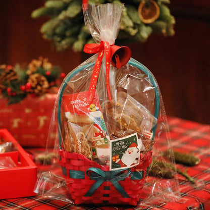 WIKDAY Cellophane Bags 50 PCS 10x14 Inches Clear Gift Gags with Ties Plastic Treat Party Favor Candy Bags for Gift Giving, Packaging Snack, Products