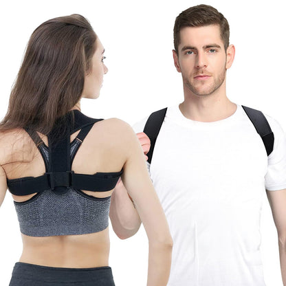 HLOES Posture Corrector for Women and Men,Adjustable Upper Back Brace, Breathable Back Support straightener, Providing Pain Relief from Lumbar, Neck, Shoulder, and Clavicle, Back.