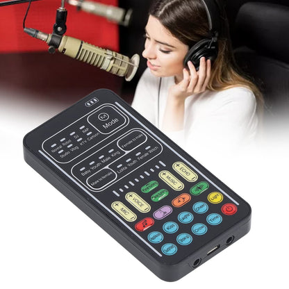 I9 Voice Changer Set, Mini Live Broadcast Voice Disguiser, Portable Sound Board Voice Changer, 8 Different Sounds/Sound Effects, for iOS, for Android (English Version)