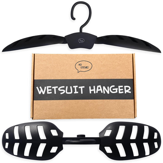 Ho Stevie! Wetsuit Hanger - Wet Suit Dries Faster, No Shoulder Stretching - Vented Shoulder Support Hanger for All Wetsuits