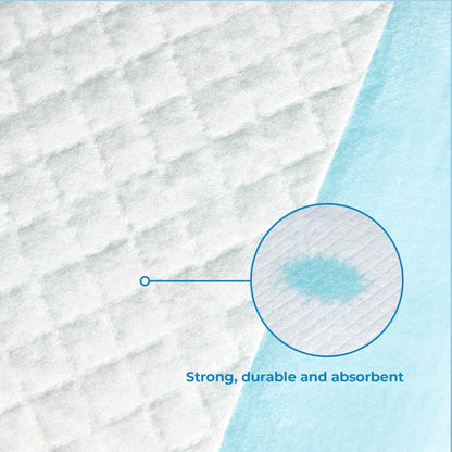 Best Pet Supplies Puppy Pads - Disposable, Dog Training Potty, Super Absorbent Blue Puppy Pee Pads for Dogs (Pack of 100) X-Large