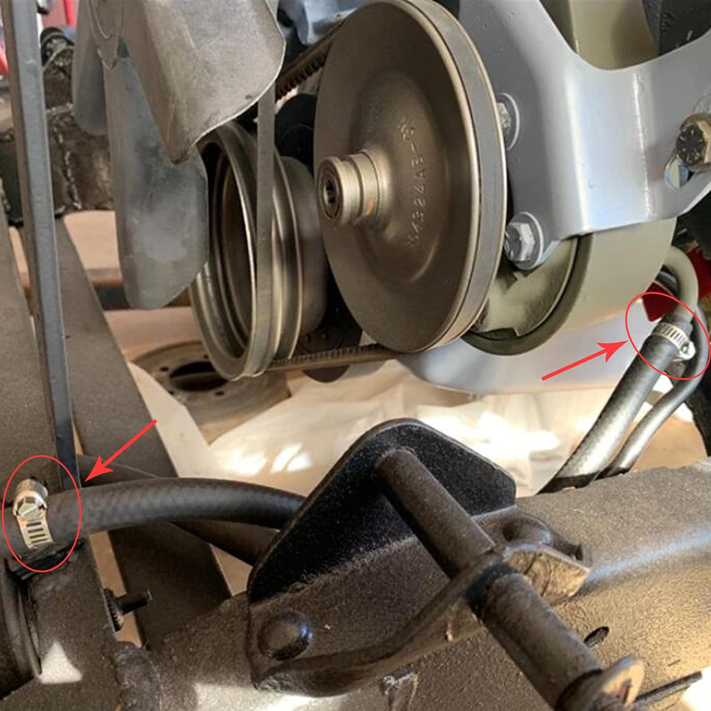 Hose Clamp, 10 Pieces 2.5 Inch Stainless Steel Hose Clamps for 1 1/2 Inch to 2 1/2 Inch Hose Pipe Large Adjustable Worm Gear Hose Clamp Assortment Kit for Automotive Radiator Fuel Line Mechanical