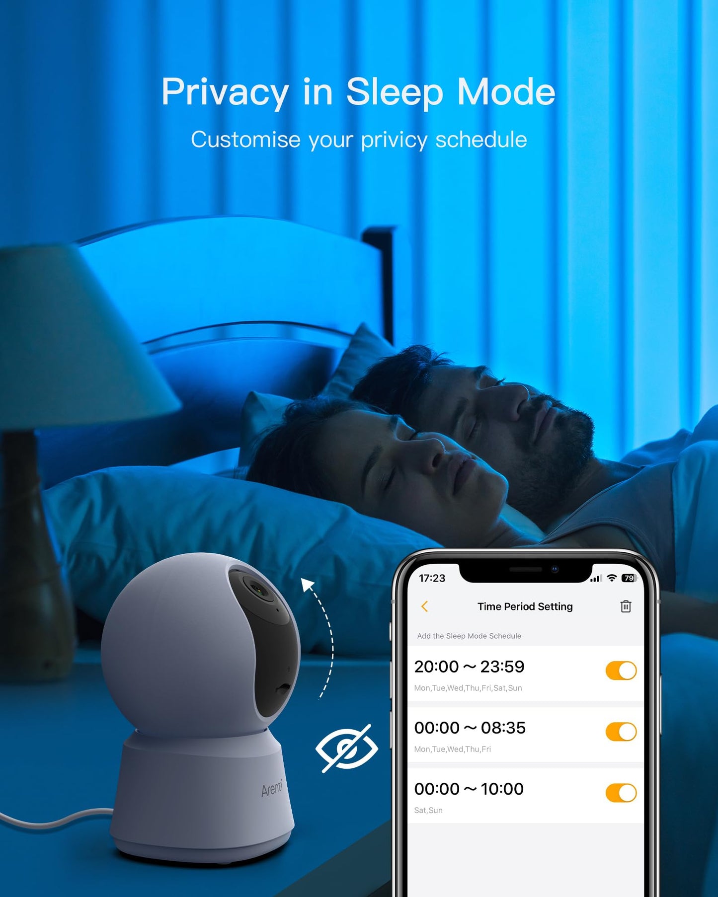 ARENTI 5G Security Camera Indoor, 4MP Pet Camera with Speaker for Dog/Cat, Baby Monitor with Phone App, Dual-Band WiFi, Auto Tracking, Super Night Vision, 2-Way Talk, Cloud & SD Card Storage