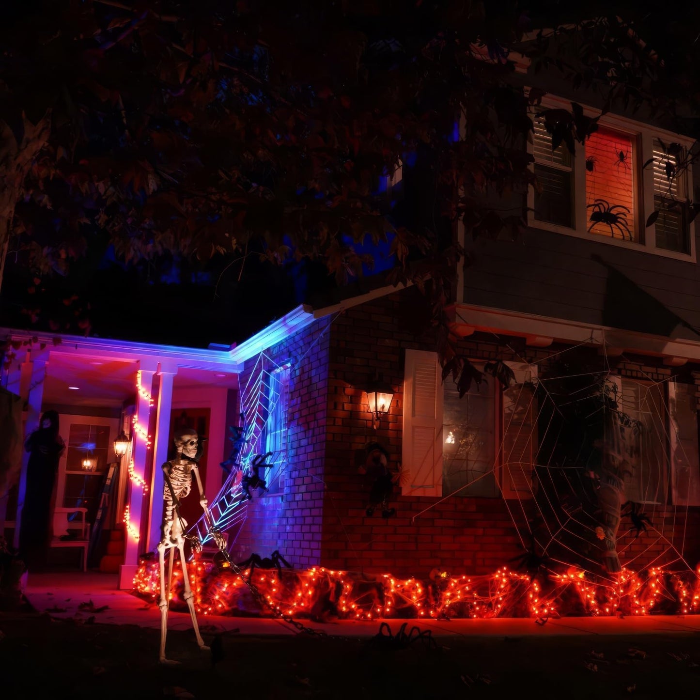 Hompavo 【Upgraded】 LED Flame Light Bulbs, 3 Modes Flickering Light Bulbs, E12 Chandelier Base Candle Fire Light Bulb for Halloween Christmas Party Porch Indoor & Outdoor Home Decoration - 6 Pack