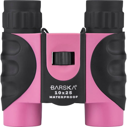 Barska AB12418 10x25 Waterproof Binocular, Pink, 10x25mm