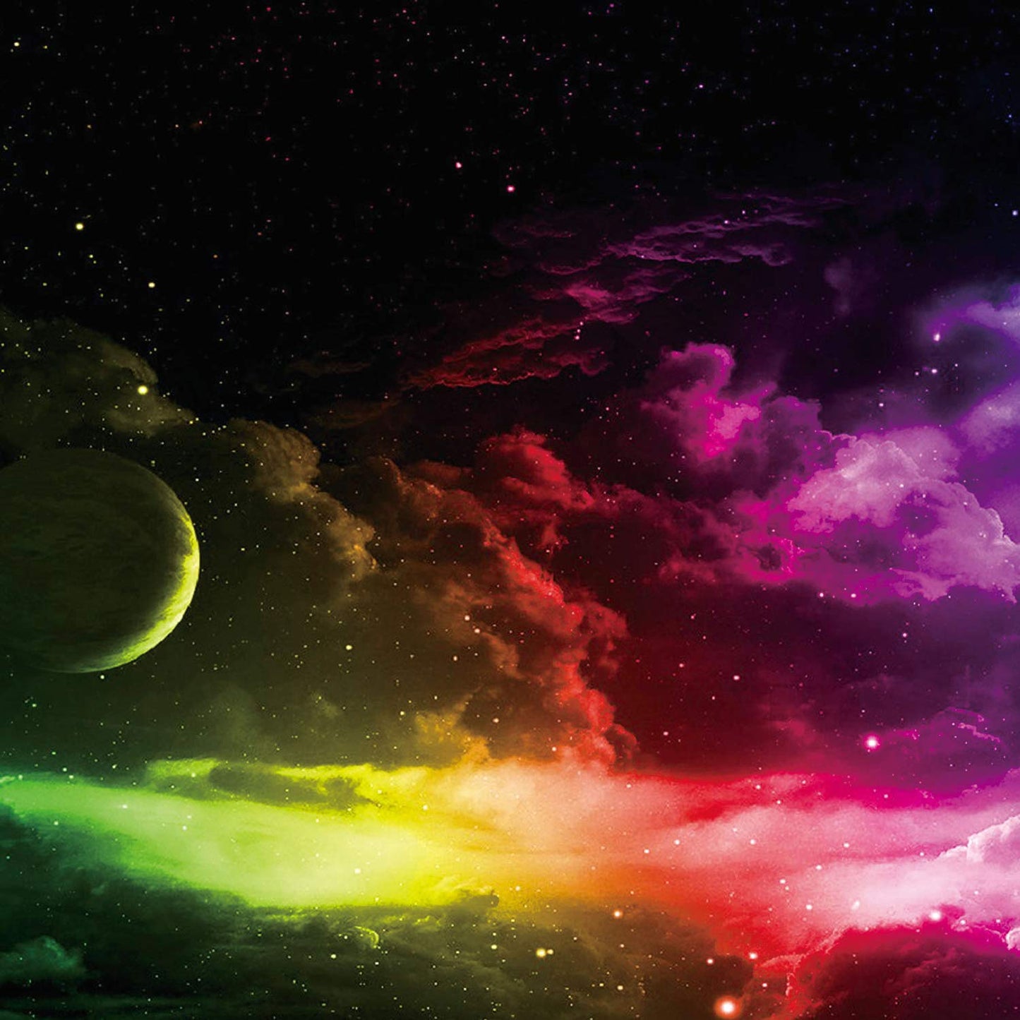 Benvo Extended Mouse Pad Large Gaming Mouse Pad- 35.4x15.7x0.12 inch Computer Keyboard Mouse Mat Non-Slip Mousepad Rubber Base and Stitched Edges for Game Players, Office, Study, Aurora Light Pattern