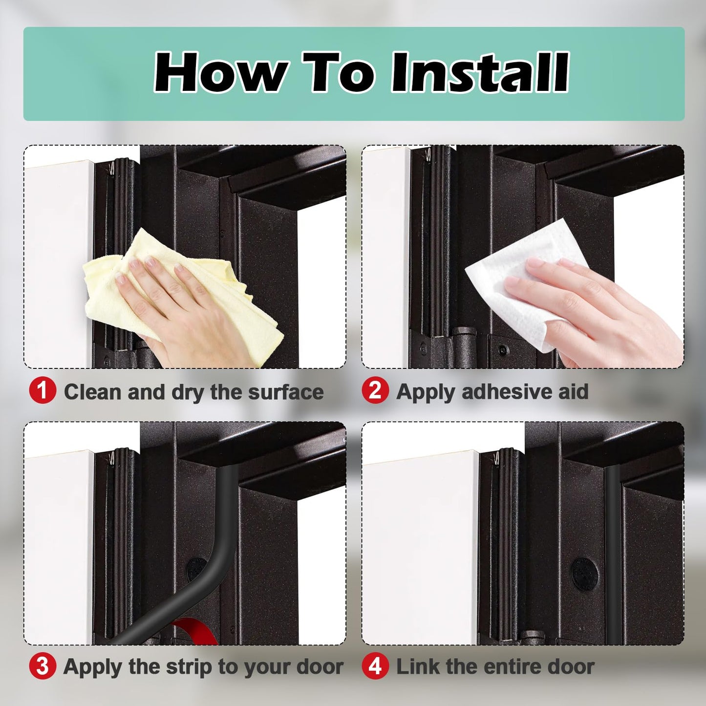 Bantie 20FT Weather Stripping Door Seal - Self Adhesive Weather Insulation Strip Weatherstripping Silicone D Shaped Seal Strip Door Frame Gap Filler/Window Soundproofing