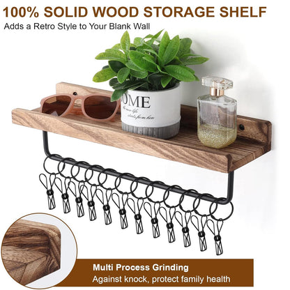 HYDERMUS Hat Organizer for Baseball Caps Wall Mount with Shelf Hat Hanger Metal Hat Holder Rack for Closet Wall Storage Organization Display Carbonized Black