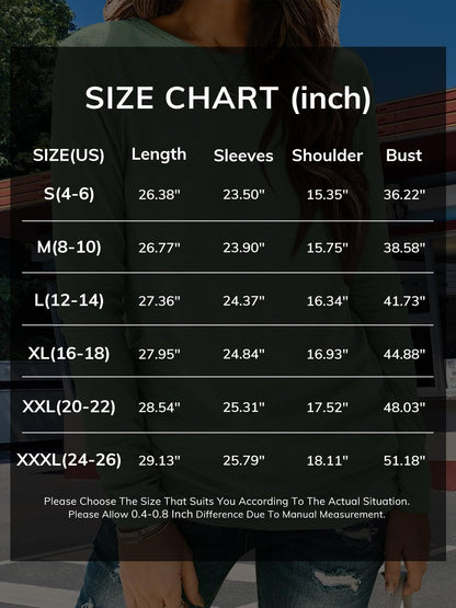 ATHMILE Ladies Loose Fit Basic Tee Fall Outfits 2025 Women Underscrub Long Sleeve Tops Fashion Crew Neck Shirts Fall Blouse Trendy Black