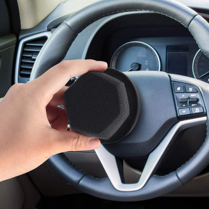 3 Pieces Tire Shine Applicator Tire Dressing Applicator Pads Tire Sponge Applicator Foam Tire Gel Wet Applicator Car Detailing Reusable Cleaning Supplies for Tire Shine (Gray,4.33 Inch)