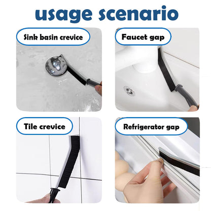 Betanull Crevice Cleaning Brush Set, Multi-Purpose Hard Bristle Brushes for Deep Cleaning Kitchen, Bathroom, Grout, Sink, Cup, Teapot, Bottle, Blender, Corners, Tight Spaces & More