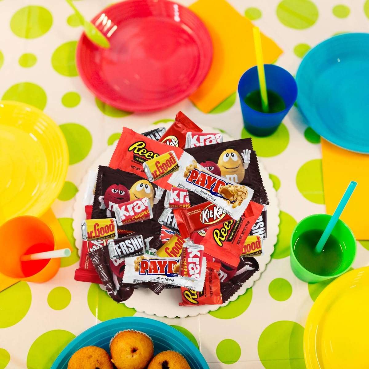 Assorted Chocolate Candy Mix - Individually Wrapped Milk, Dark, and White Chocolates - 2lb Bulk Variety Pack for Snacking, Sharing, and Gifting - Ideal for Home, Office, and Events