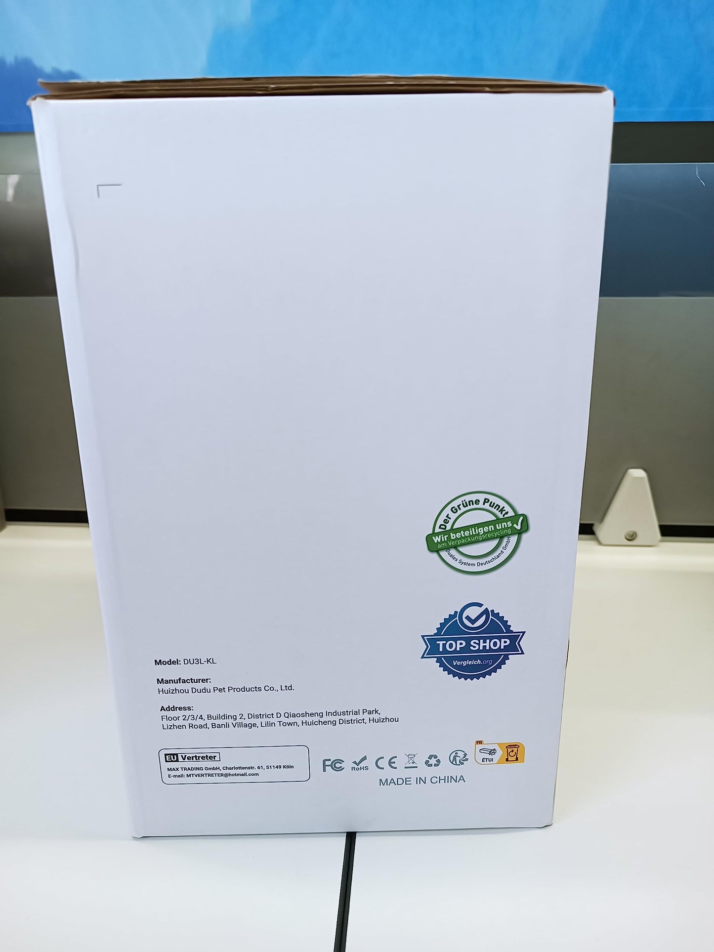 Balimo Automatic Cat Feeder, 3L, Stainless Steel Bowl, 1-6 Meals a Day, White