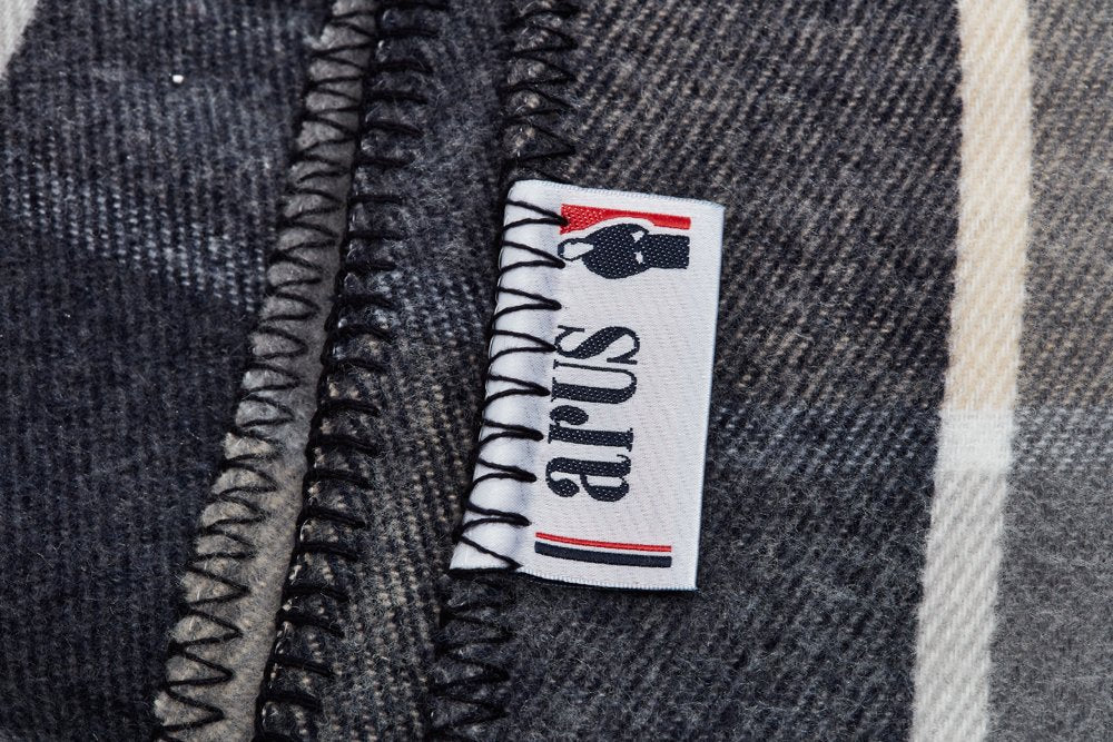 Arus Acrylic Highlands Collection Queen Size Tartan Plaid Design Throw Blanket Blue, 60x80 inches