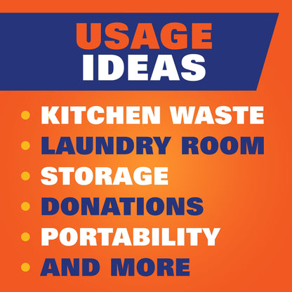 Hefty Ultra Strong 13 Gallon Trash Bags, Tall Kitchen Trash Bags 13 Gallon Size, Drawstring Closure, Continuous Odor Control, White, Clean Burst Scent, 40 Bags