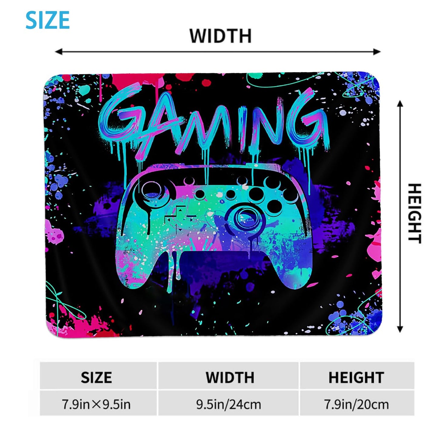 hold fizz Gaming Mouse Pad, Small Cool Gamer Mouse Pad, Gaming Mousepad Accessories for Desk, Laptop, Computer, Office, Boys Kids Room Decor, 9.5x7.9 Inch