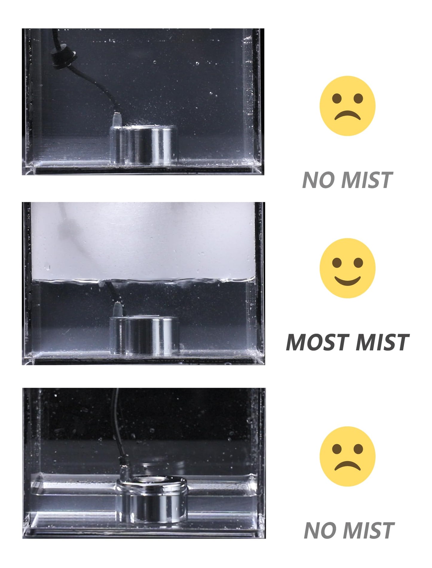 alizzy Ultrasonic Mist Maker, Indoor Fountain Water Feature Pond Portable Reptile Fogger Air humidifier, Halloween Cauldron Mini Fog Machine