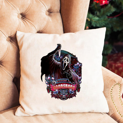 8 Sheet Halloween Iron on Patches Stickers Large Scary Movie Characters Vinyl Heat Transfer Applique Halloween Horror Clown Ghost Face Iron on Decals for T-Shirts Bags Clothing DIY Decorations