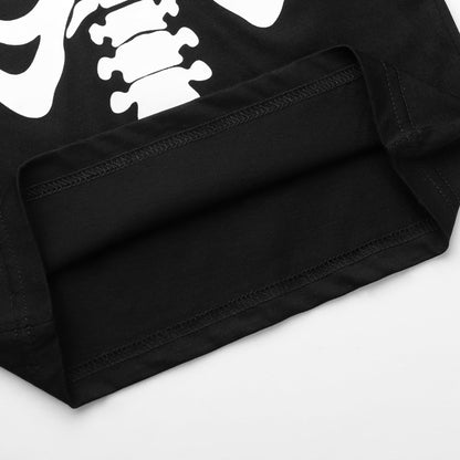 Boys Halloween Pajamas Children Long Sleeve Sleepwear Kids Skull Shirt Halloween Pants Girls Glow in the Dark Skeleton Pjs Set 5t