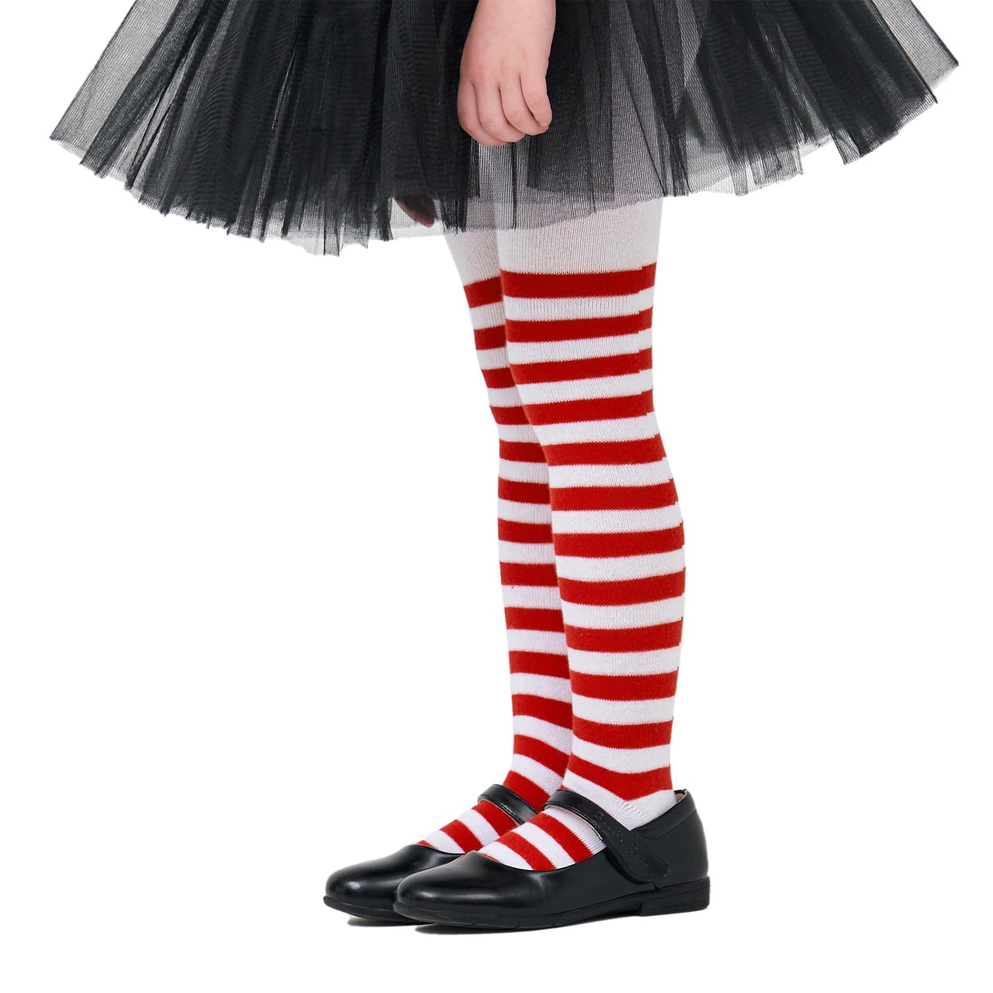 American Trends Baby Stripes Tights Seamless Toddler Tights Soft Infant Leggings Newborn Winter Socks for Grils Red-white Stripes 0-6 Months