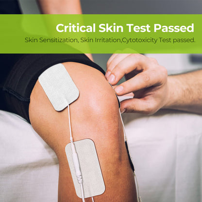 AUVON TENS Unit Pads 2"X4" 10 Pcs, 3rd Gen Latex-Free Rectangular Replacement Pads Electrode Patches with Upgraded Self-Stick Performance for Electrotherapy