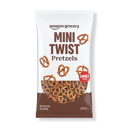 Amazon Grocery, Mini Twist Pretzels, 16 Oz (Previously Happy Belly, Packaging May Vary)