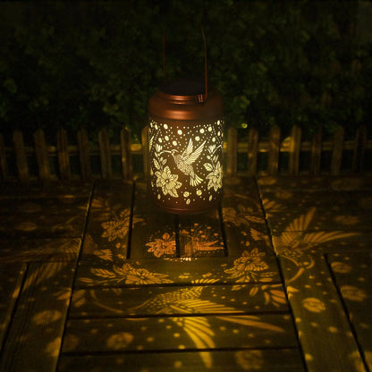 Birthday Gifts for Women Solar Lights Outdoor Waterproof, Garden Decor Hummingbird Solar Lantern Mothers Day Gifts Decoration Outside for Outdoor, Yard, Lawn, Balcony