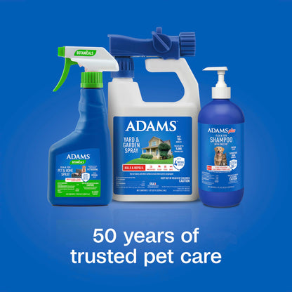 ADAMS Plus Flea & Tick Shampoo with Precor IGR for Cats, Kittens, Dogs & Puppies Over 12 Weeks Of Age, Sensitive Skin Flea Treatment, Kills Adult Fleas, Flea Eggs, Ticks, and Lice, 6 Ounces