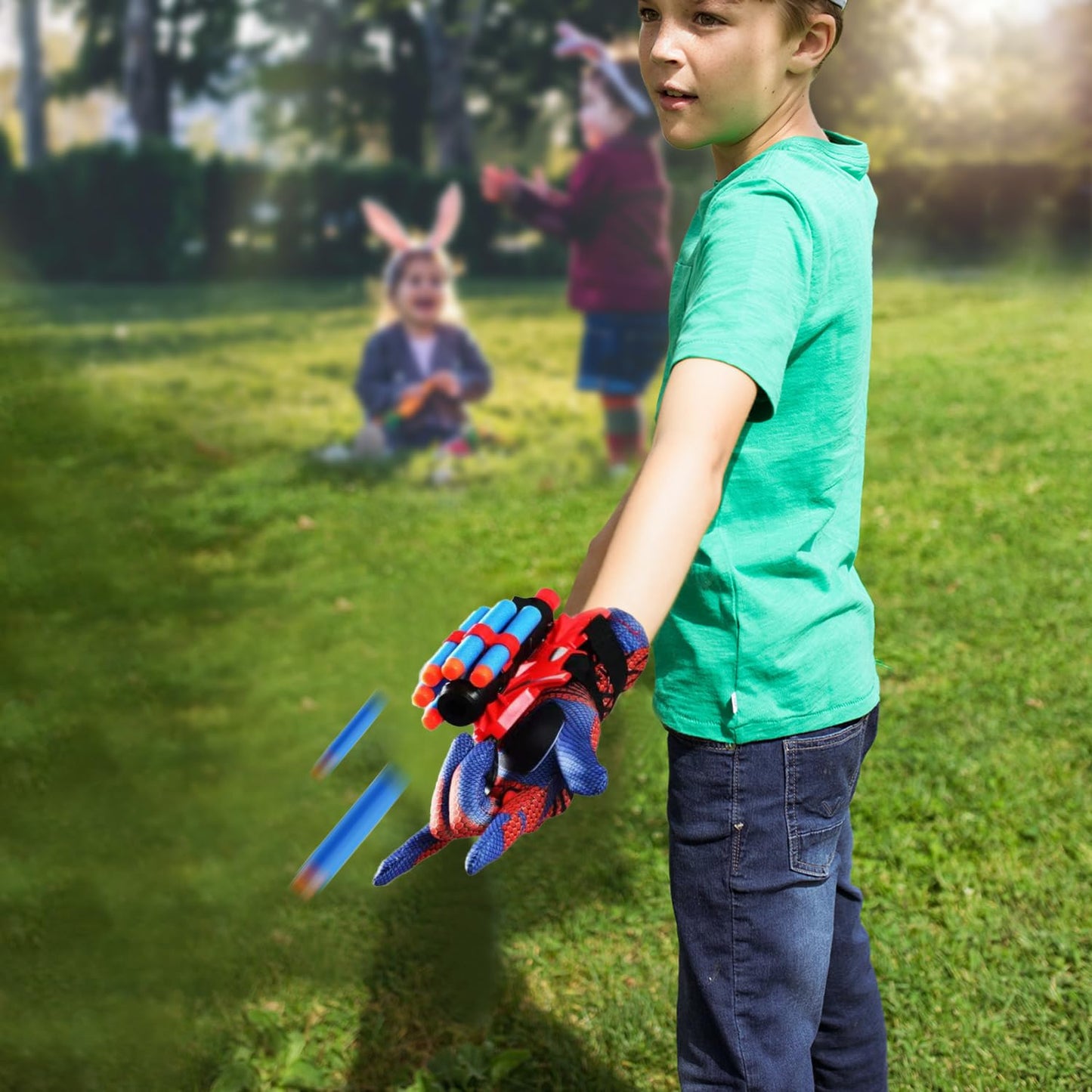 Wiifyly Spider Web Gloves Shooters Costume Toy for Kids Girl Boys Cosplay Launcher Action Figure (1)